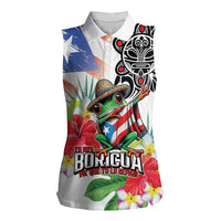 Puerto Rican Yo Soy Boricua Women Sleeveless Polo Shirt