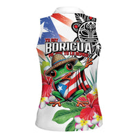 Puerto Rican Yo Soy Boricua Women Sleeveless Polo Shirt
