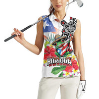 Puerto Rican Yo Soy Boricua Women Sleeveless Polo Shirt