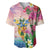 Turks And Caicos Islands Baseball Jersey Flamingos Tropical Beauty Beach
