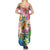 Turks And Caicos Islands Family Matching Summer Maxi Dress and Hawaiian Shirt Flamingos Tropical Beauty Beach