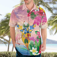 Turks And Caicos Islands Hawaiian Shirt Flamingos Tropical Beauty Beach