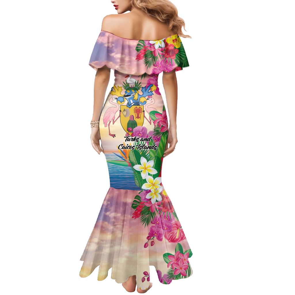 Turks And Caicos Islands Mermaid Dress Flamingos Tropical Beauty Beach