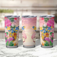 Turks And Caicos Islands Tumbler Cup Flamingos Tropical Beauty Beach
