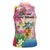 Turks And Caicos Islands Women Sleeveless Polo Shirt Flamingos Tropical Beauty Beach
