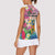 Turks And Caicos Islands Women Sleeveless Polo Shirt Flamingos Tropical Beauty Beach