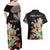 Personalized Japanese Koi Fish Couples Matching Off Shoulder Maxi Dress and Hawaiian Shirt with Polynesian Pattern LT9 - Wonder Print Shop