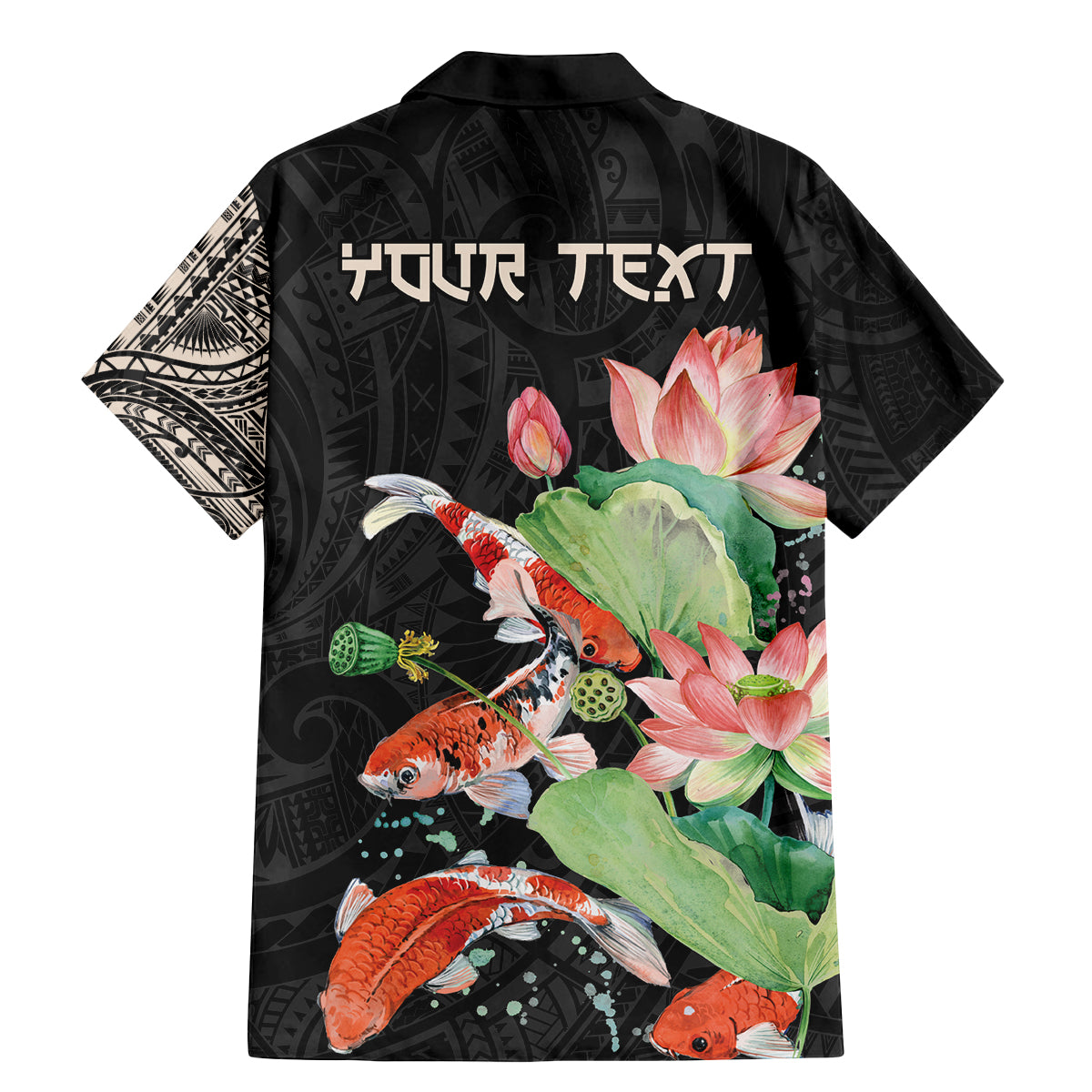 Personalized Japanese Koi Fish Family Matching Mermaid Dress and Hawaiian Shirt with Polynesian Pattern LT9 - Wonder Print Shop