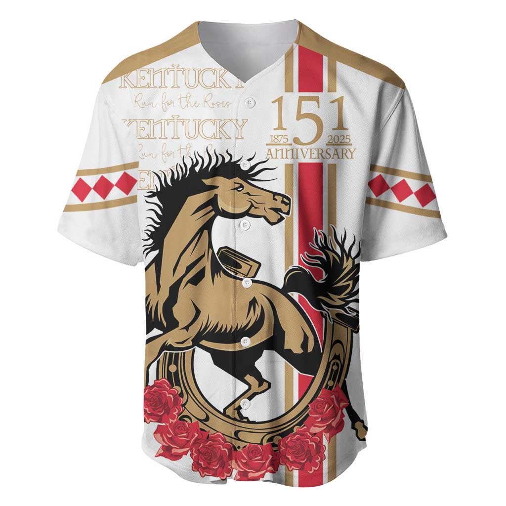 Personalized Kentucky Horse Race 151st Anniversary Baseball Jersey Race For The Roses Since 1875 LT9