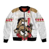Personalized Kentucky Horse Race 151st Anniversary Bomber Jacket Race For The Roses Since 1875 LT9