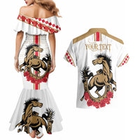 Personalized Kentucky Horse Race 151st Anniversary Couples Matching Mermaid Dress and Hawaiian Shirt Race For The Roses Since 1875 LT9