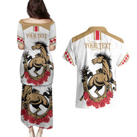 Personalized Kentucky Horse Race 151st Anniversary Couples Matching Puletasi and Hawaiian Shirt Race For The Roses Since 1875 LT9