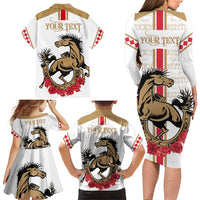 Personalized Kentucky Horse Race 151st Anniversary Family Matching Long Sleeve Bodycon Dress and Hawaiian Shirt Race For The Roses Since 1875 LT9