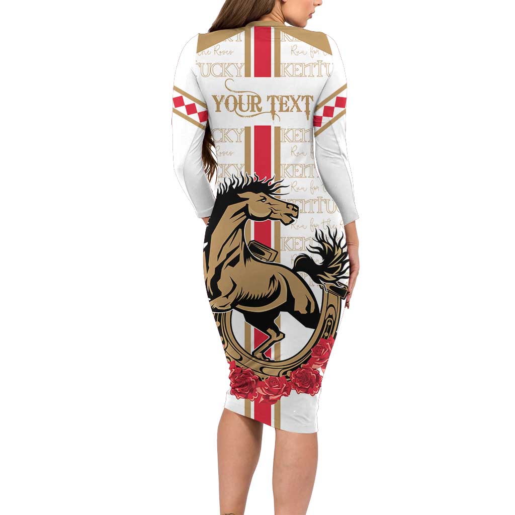 Personalized Kentucky Horse Race 151st Anniversary Family Matching Long Sleeve Bodycon Dress and Hawaiian Shirt Race For The Roses Since 1875 LT9