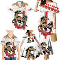 Personalized Kentucky Horse Race 151st Anniversary Family Matching Mermaid Dress and Hawaiian Shirt Race For The Roses Since 1875 LT9