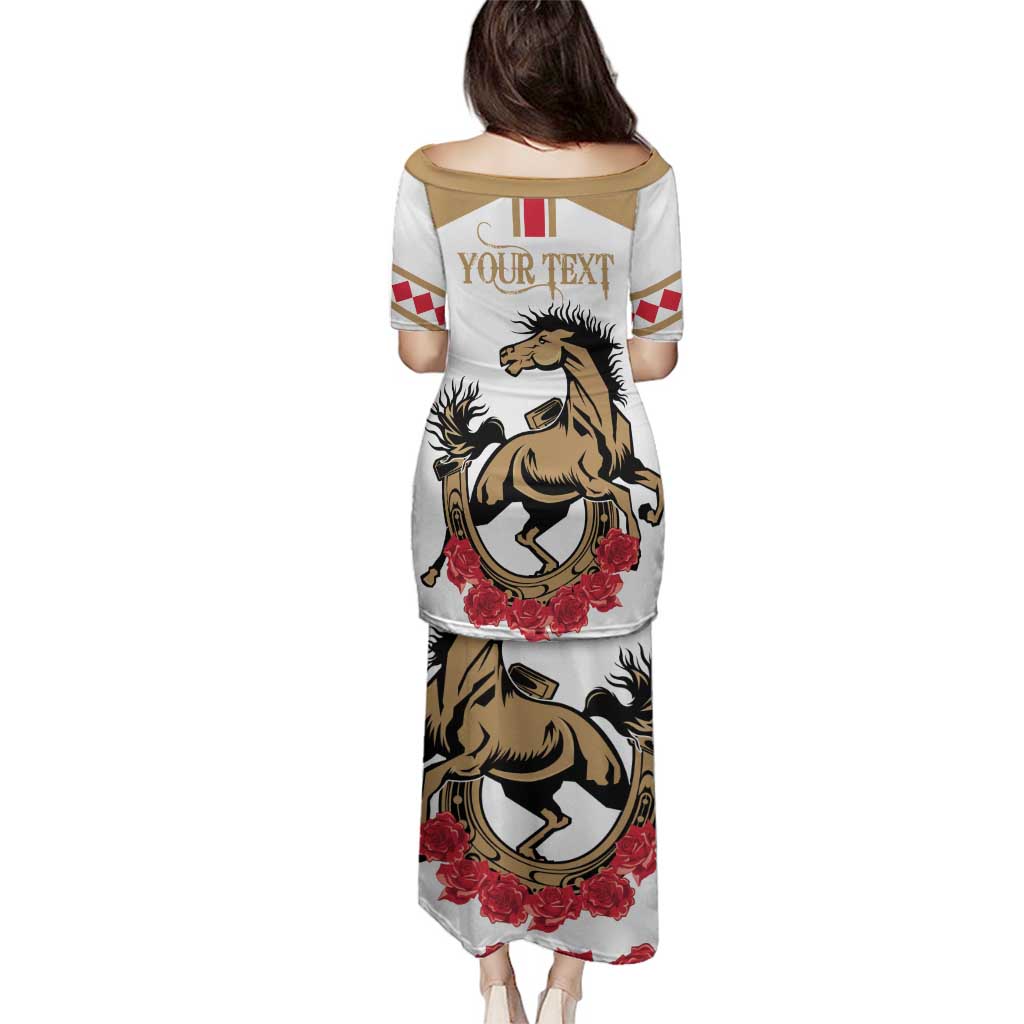 Personalized Kentucky Horse Race 151st Anniversary Family Matching Puletasi and Hawaiian Shirt Race For The Roses Since 1875 LT9