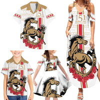 Personalized Kentucky Horse Race 151st Anniversary Family Matching Summer Maxi Dress and Hawaiian Shirt Race For The Roses Since 1875 LT9