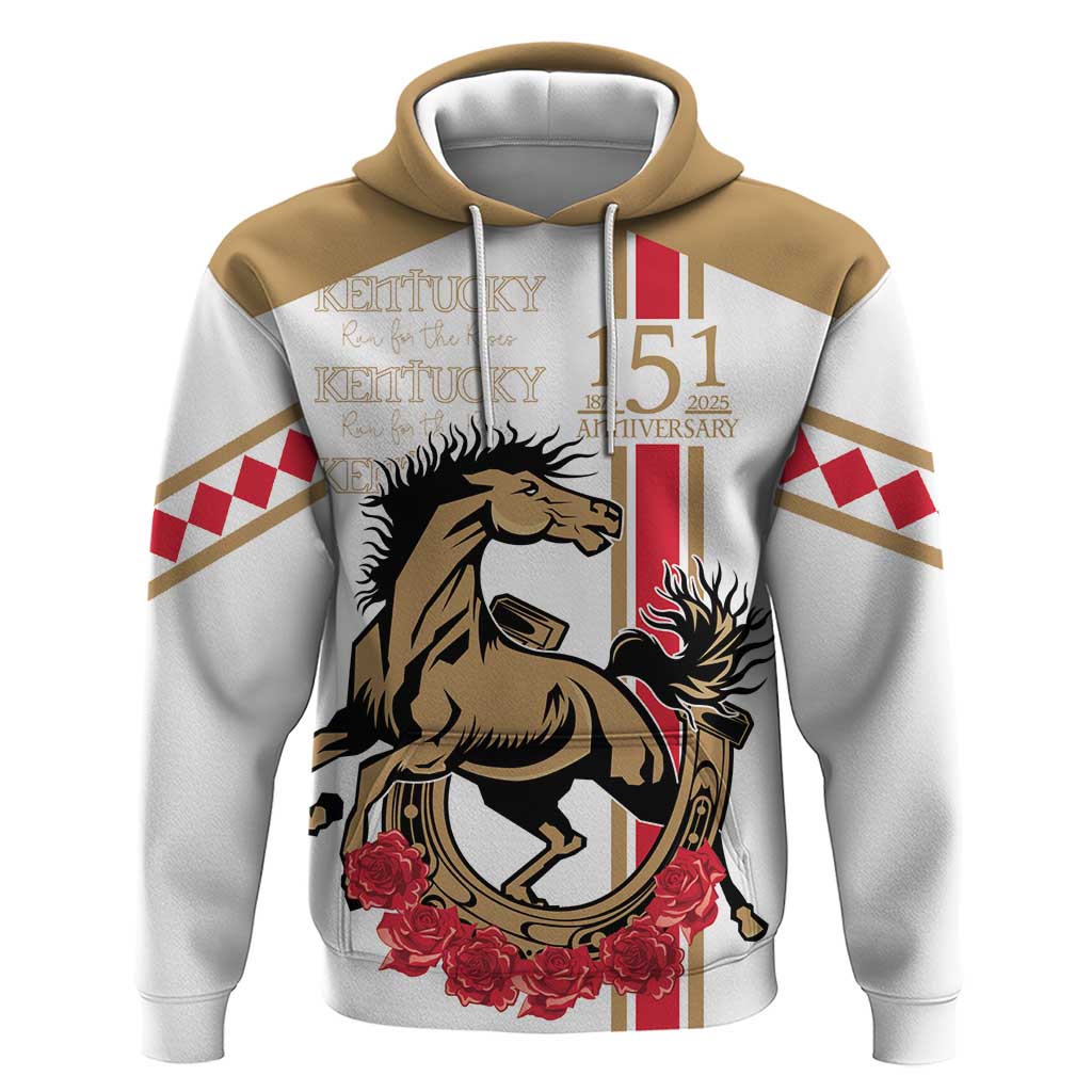 Personalized Kentucky Horse Race 151st Anniversary Hoodie Race For The Roses Since 1875 LT9
