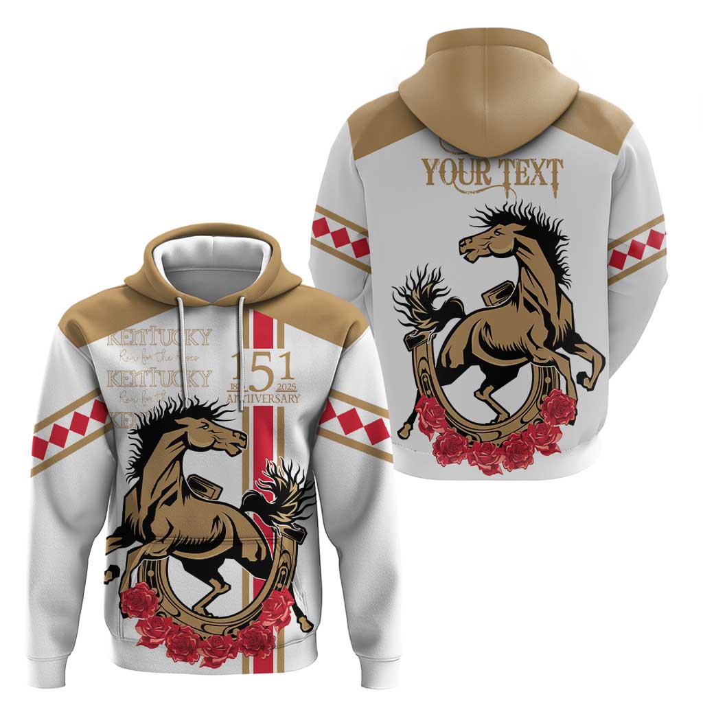 Personalized Kentucky Horse Race 151st Anniversary Hoodie Race For The Roses Since 1875 LT9