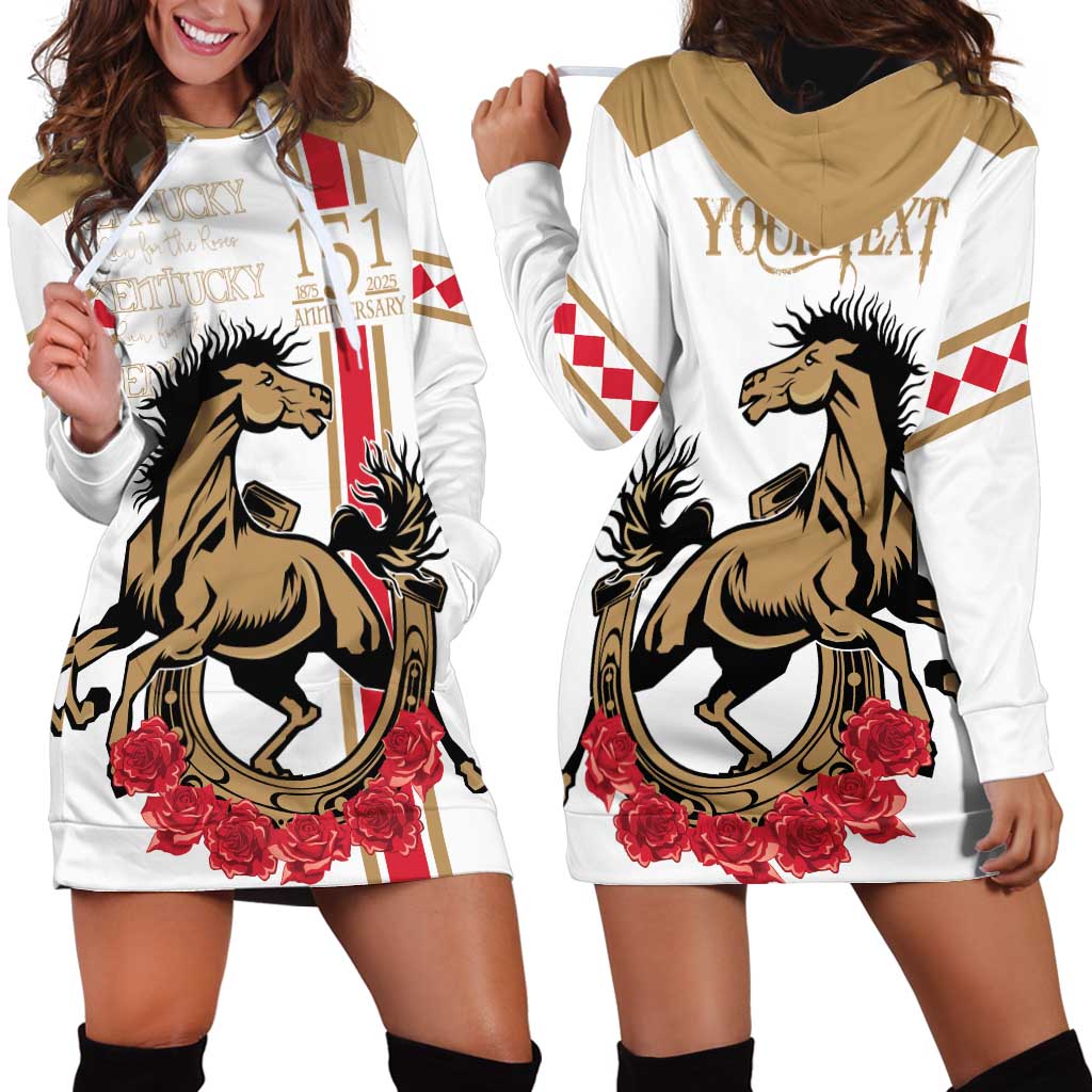 Personalized Kentucky Horse Race 151st Anniversary Hoodie Dress Race For The Roses Since 1875 LT9