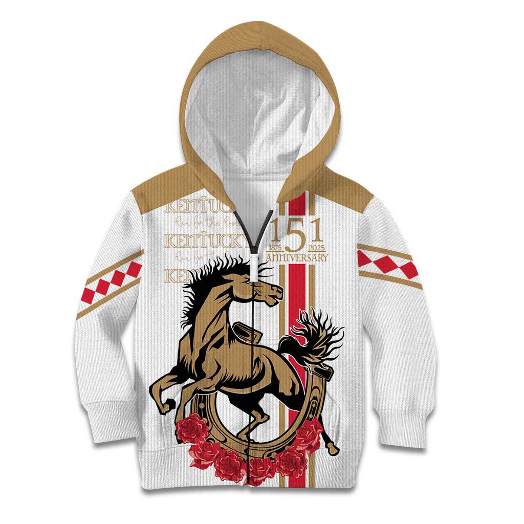 Personalized Kentucky Horse Race 151st Anniversary Kid Hoodie Race For The Roses Since 1875 LT9