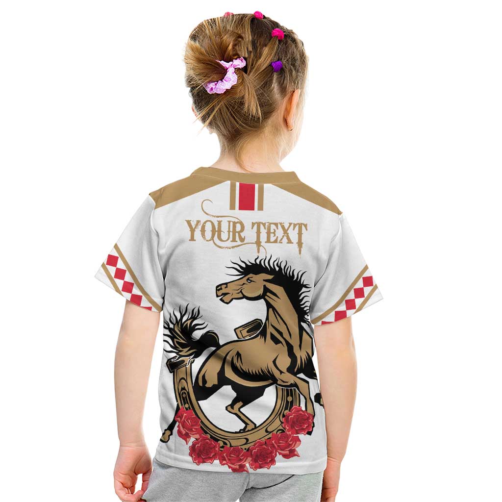 Personalized Kentucky Horse Race 151st Anniversary Kid T Shirt Race For The Roses Since 1875 LT9
