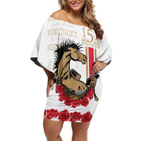 Personalized Kentucky Horse Race 151st Anniversary Off Shoulder Short Dress Race For The Roses Since 1875 LT9