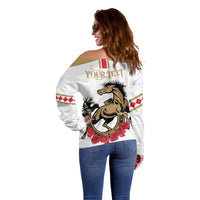 Personalized Kentucky Horse Race 151st Anniversary Off Shoulder Sweater Race For The Roses Since 1875 LT9