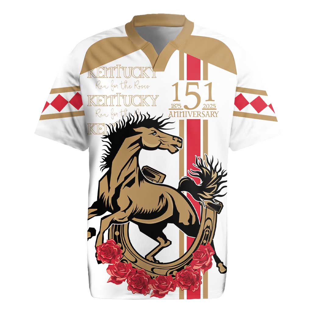 Personalized Kentucky Horse Race 151st Anniversary Rugby Jersey Race For The Roses Since 1875 LT9