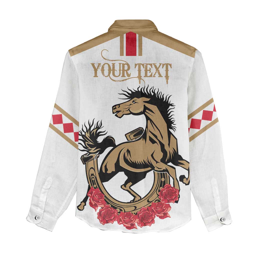 Personalized Kentucky Horse Race 151st Anniversary Women Casual Shirt Race For The Roses Since 1875 LT9