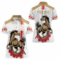 Personalized Kentucky Horse Race 151st Anniversary Women Polo Shirt Race For The Roses Since 1875 LT9