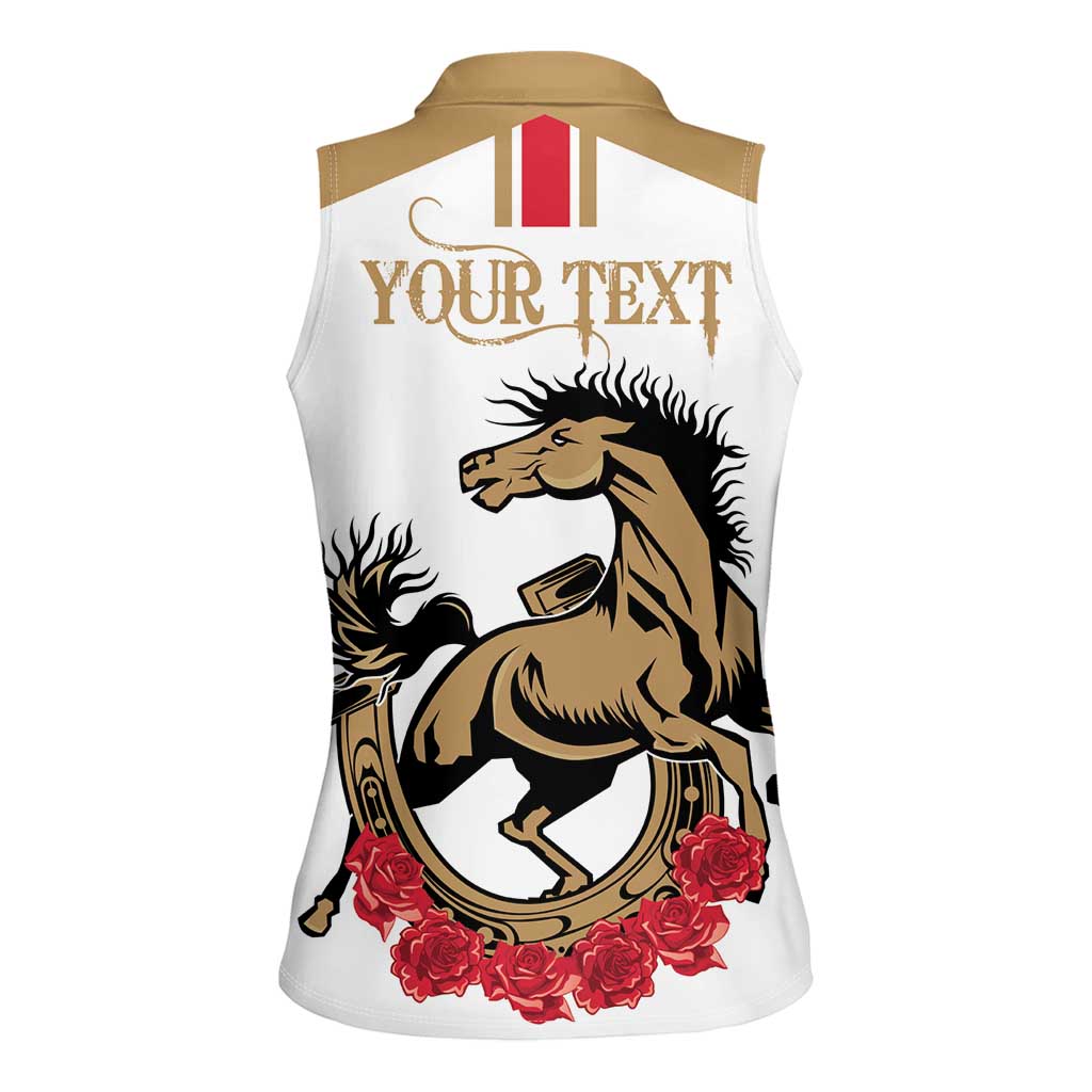 Personalized Kentucky Horse Race 151st Anniversary Women Sleeveless Polo Shirt Race For The Roses Since 1875 LT9