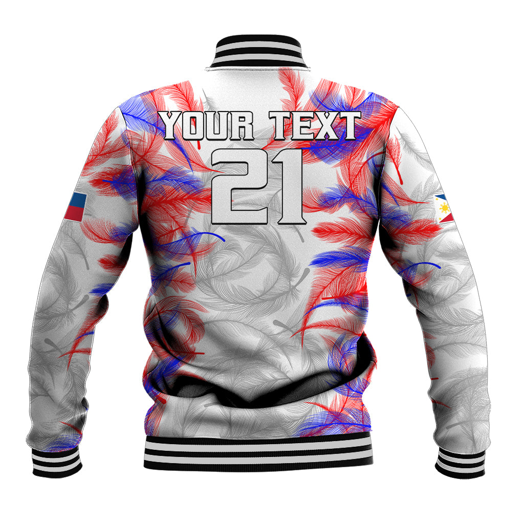 (Custom Text And Number) 2023 Philippines Anzkals Football Baseball Jacket Pilipinas Be Unique LT9 - Wonder Print Shop