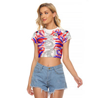 (Custom Text And Number) 2023 Philippines Anzkals Football Raglan Cropped T Shirt Pilipinas Be Unique - Wonder Print Shop