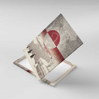 Greenland Flag Vintage Canvas Wall Art Greenlander Flag With Polar Bear