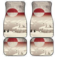 Greenland Flag Vintage Car Mats Greenlander Flag With Polar Bear