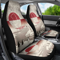Greenland Flag Vintage Car Seat Cover Greenlander Flag With Polar Bear
