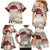 Greenland Flag Vintage Family Matching Mermaid Dress and Hawaiian Shirt Greenlander Flag With Polar Bear