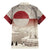 Greenland Flag Vintage Family Matching Mermaid Dress and Hawaiian Shirt Greenlander Flag With Polar Bear