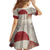 Greenland Flag Vintage Family Matching Off The Shoulder Long Sleeve Dress and Hawaiian Shirt Greenlander Flag With Polar Bear