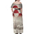 Greenland Flag Vintage Family Matching Off Shoulder Maxi Dress and Hawaiian Shirt Greenlander Flag With Polar Bear