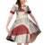 Greenland Flag Vintage Family Matching Off Shoulder Short Dress and Hawaiian Shirt Greenlander Flag With Polar Bear