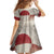Greenland Flag Vintage Family Matching Off Shoulder Short Dress and Hawaiian Shirt Greenlander Flag With Polar Bear