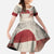 Greenland Flag Vintage Family Matching Short Sleeve Bodycon Dress and Hawaiian Shirt Greenlander Flag With Polar Bear