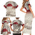 Greenland Flag Vintage Family Matching Short Sleeve Bodycon Dress and Hawaiian Shirt Greenlander Flag With Polar Bear