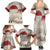 Greenland Flag Vintage Family Matching Summer Maxi Dress and Hawaiian Shirt Greenlander Flag With Polar Bear