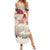 Greenland Flag Vintage Family Matching Summer Maxi Dress and Hawaiian Shirt Greenlander Flag With Polar Bear