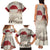Greenland Flag Vintage Family Matching Tank Maxi Dress and Hawaiian Shirt Greenlander Flag With Polar Bear