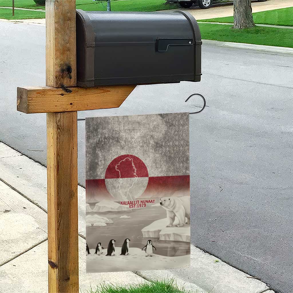 Greenland Flag Vintage Garden Flag Greenlander Flag With Polar Bear