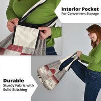 Greenland Flag Vintage Grocery Bag Greenlander Flag With Polar Bear